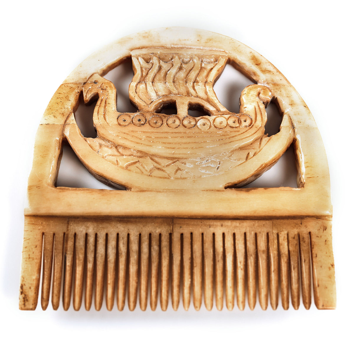 Bone Beard Comb – Viking Drakkar Longship Comb