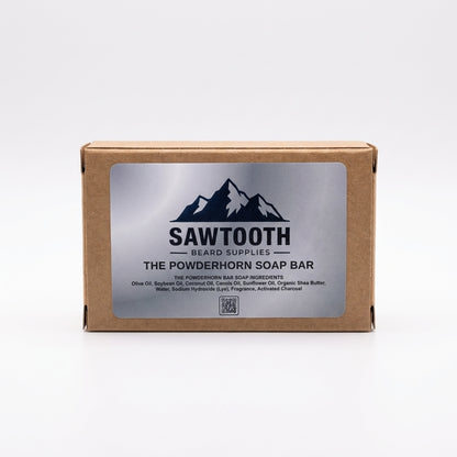 The Powderhorn Activated Charcoal Beard & Face Soap Bar